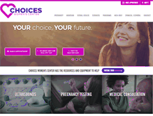 Tablet Screenshot of fredericksburgchoices.com
